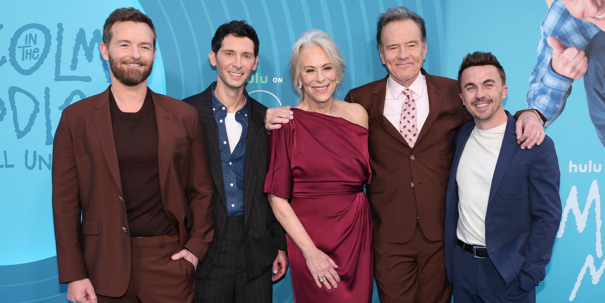 Christopher Masterson, Justin Berfield, Jane Kaczmarek, Bryan Cranston and Frankie Muniz attend Hulu