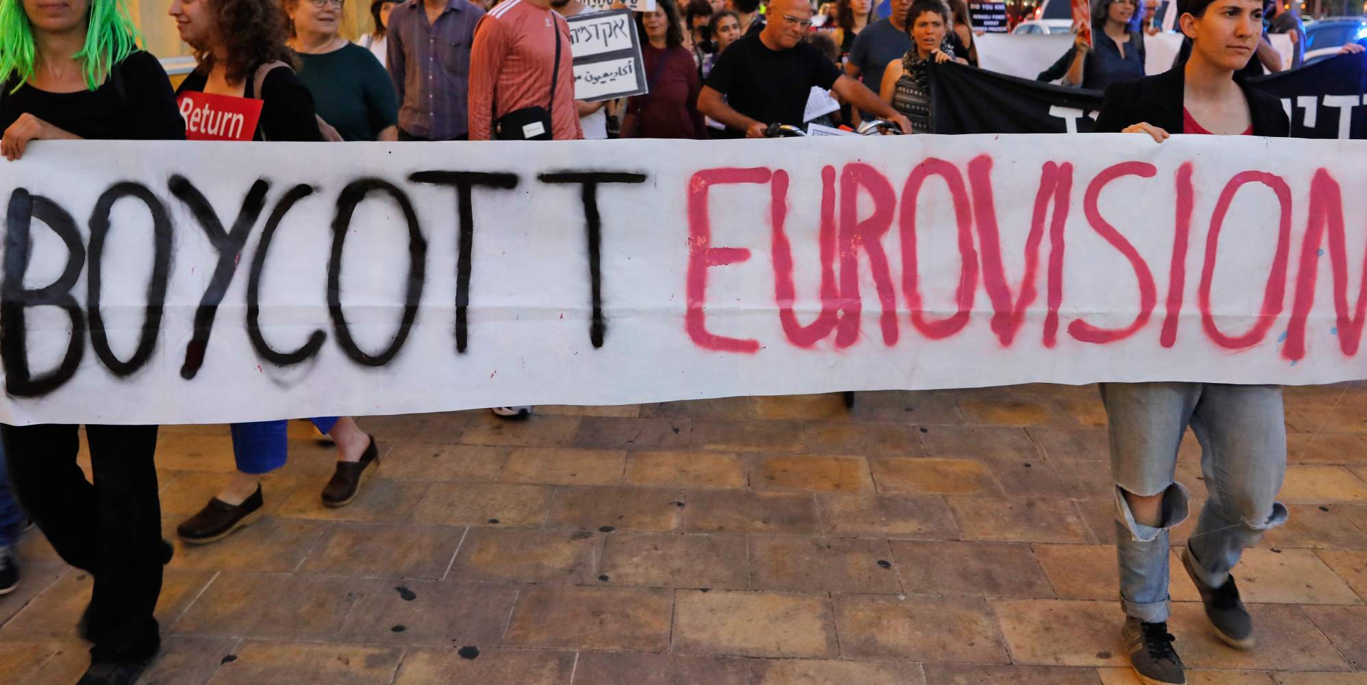 A past protest against Eurovision