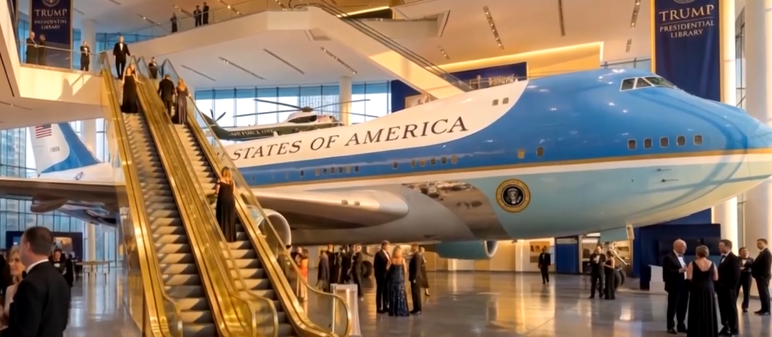 El avión del vídeo de Trump.