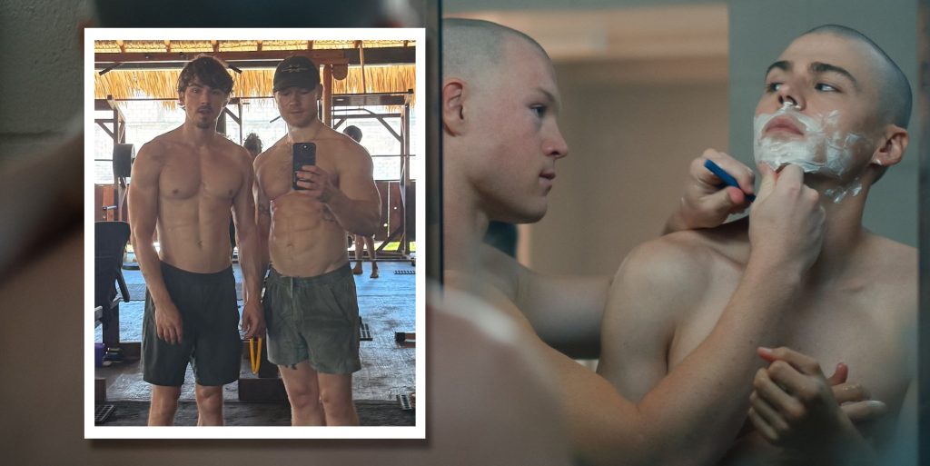 Miles Heizer and Angus O