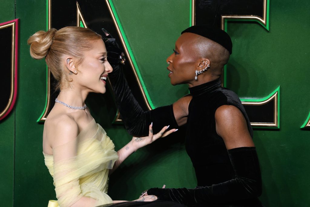 Ariana Grande and Cynthia Erivo attend the