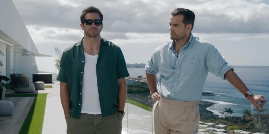 Jake Gyllenhaal and Henry Cavill in trailer for In The Grey (Image: Black Bear)