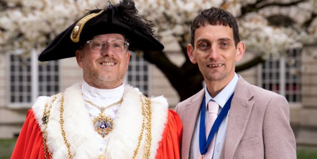 Councillor Stephen Holroyd is Mayor of Leeds with his partner Simon Mapals the Consort