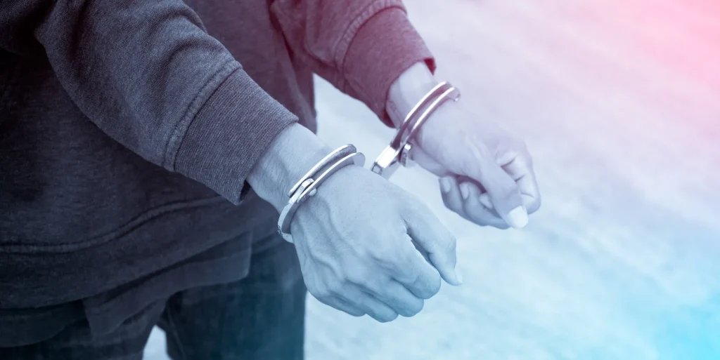person with handcuffs