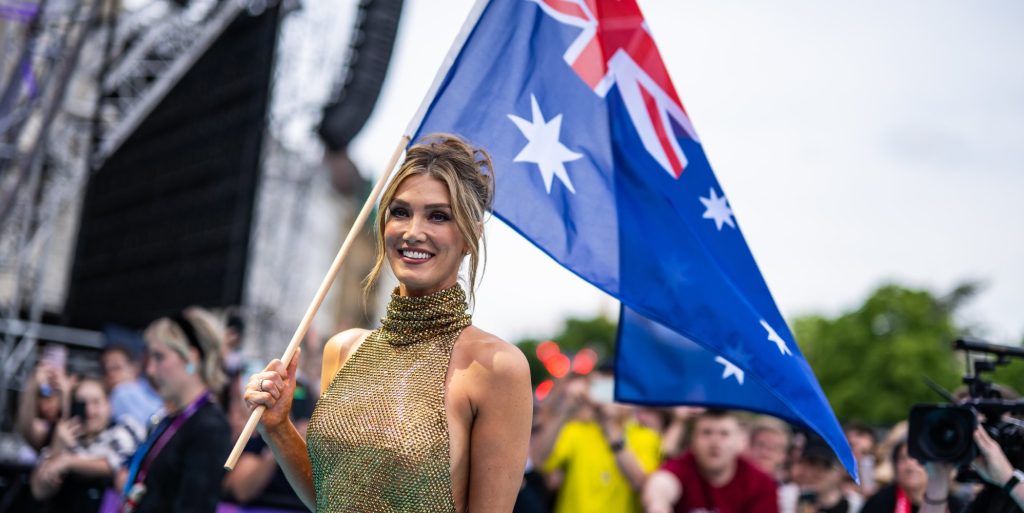 Delta Goodrem is representing Australia at this year