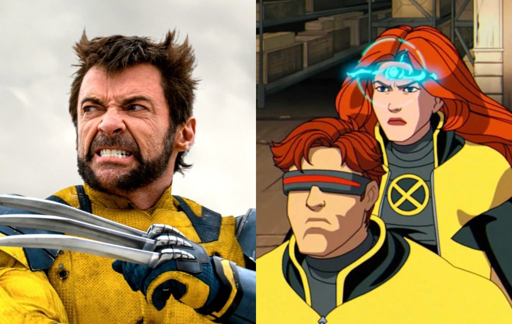 Hugh Jackman in ‘Deadpool & Wolverine’ and still from X-Men