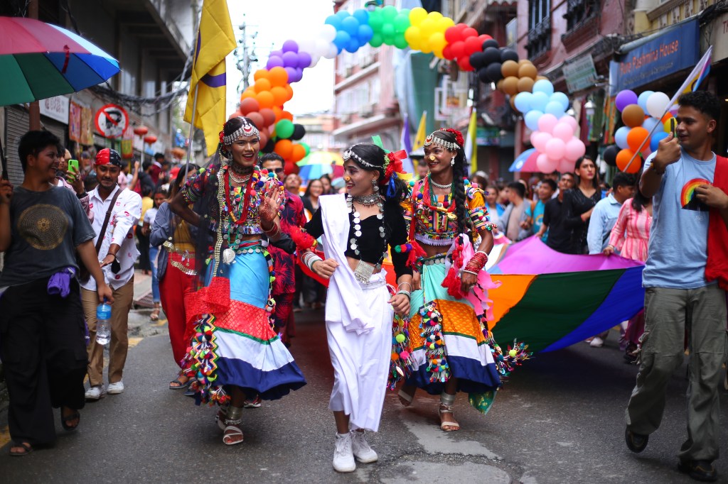 Desfile del Orgullo de Nepal.