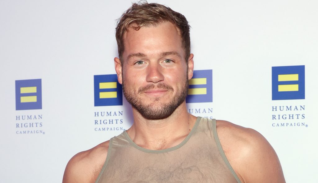 Gay star of The Masked Singer and The Bachelor, Colton Under, in a translucent vest