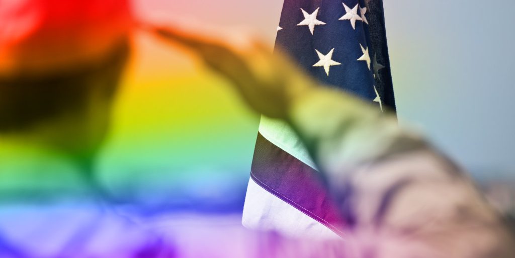 lgbtq veteran in america (stock image)