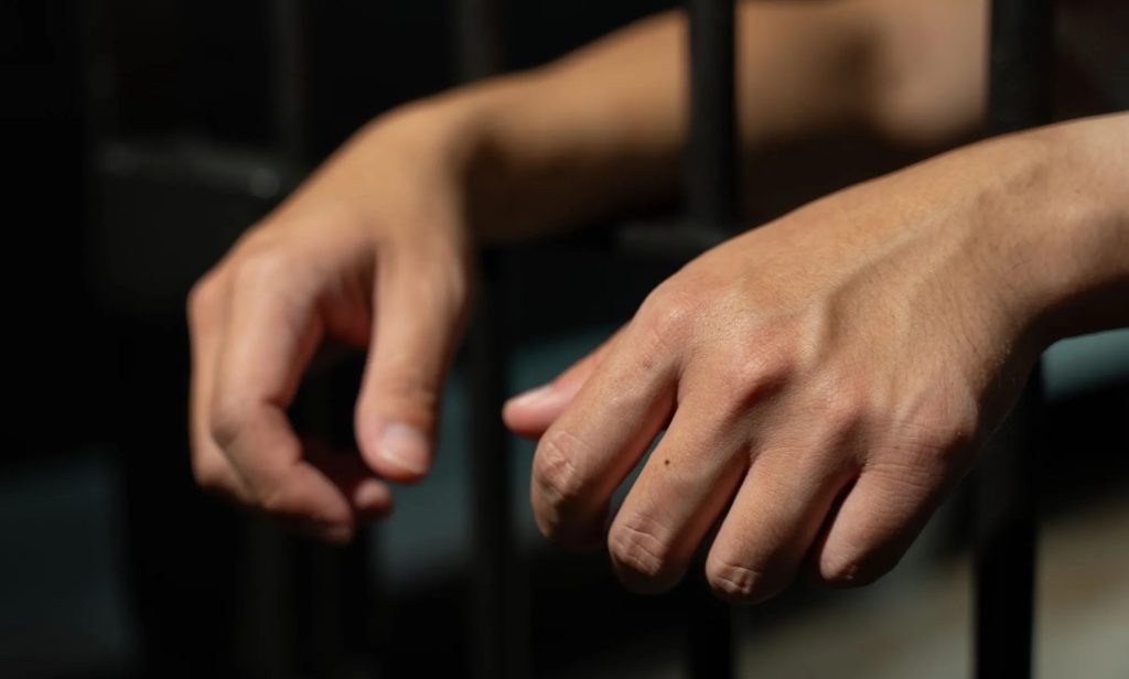 a man in prison