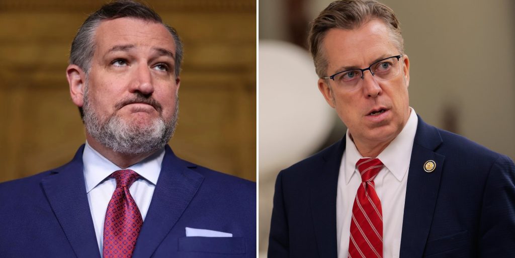 Ted Cruz (left) called out Andy Ogles