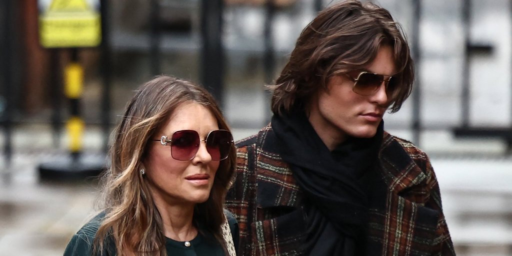 Elizabeth Hurley y su hijo Damián