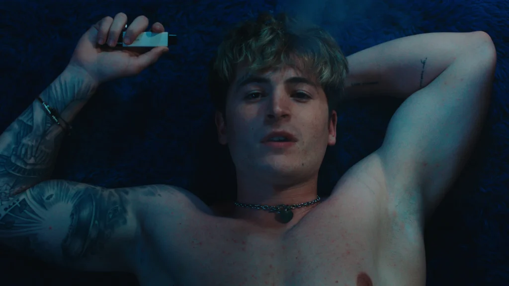 Kieron Moore stars as Aaron. He