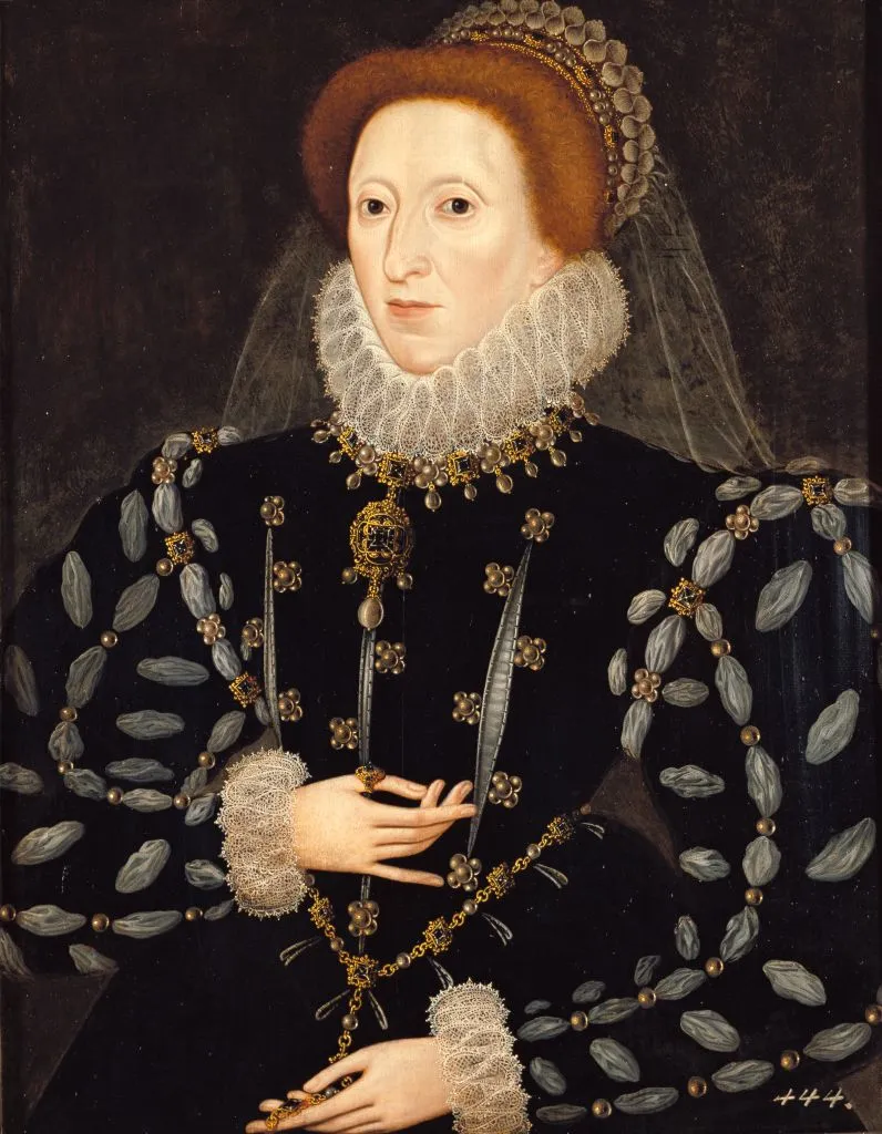 Una pintura de la reina Isabel I alrededor de 1575 de Micholas Hilliard