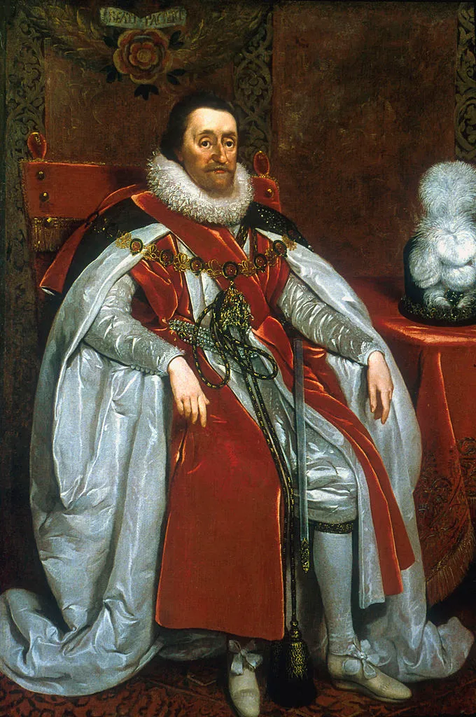 Una pintura del rey James VI / King James I, King James 1621