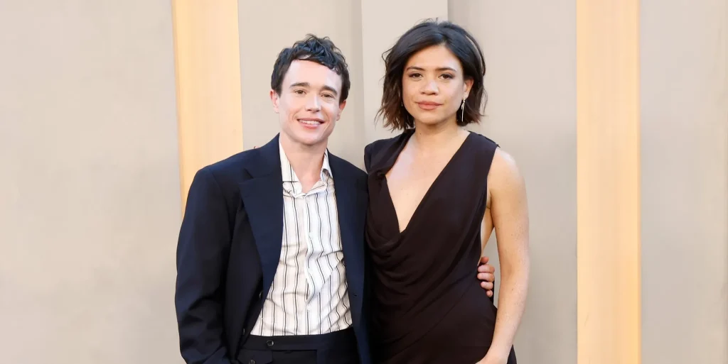 Elliot Page and Julia Shiplett at the New York premiere for The Odyssey