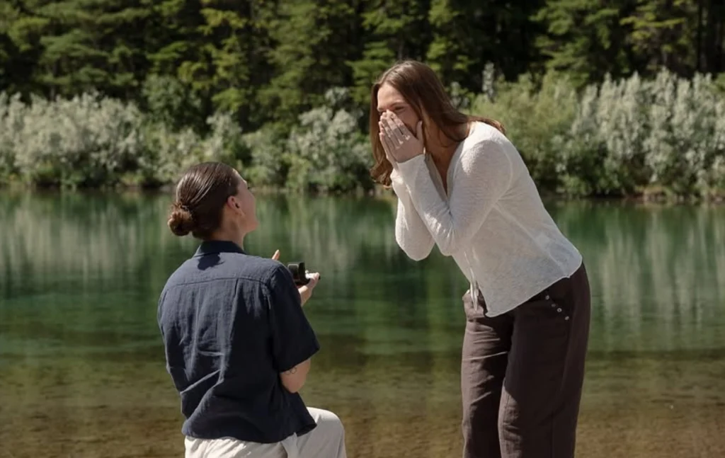 Emily Clark and Jaime Bourbonnais proposal photo