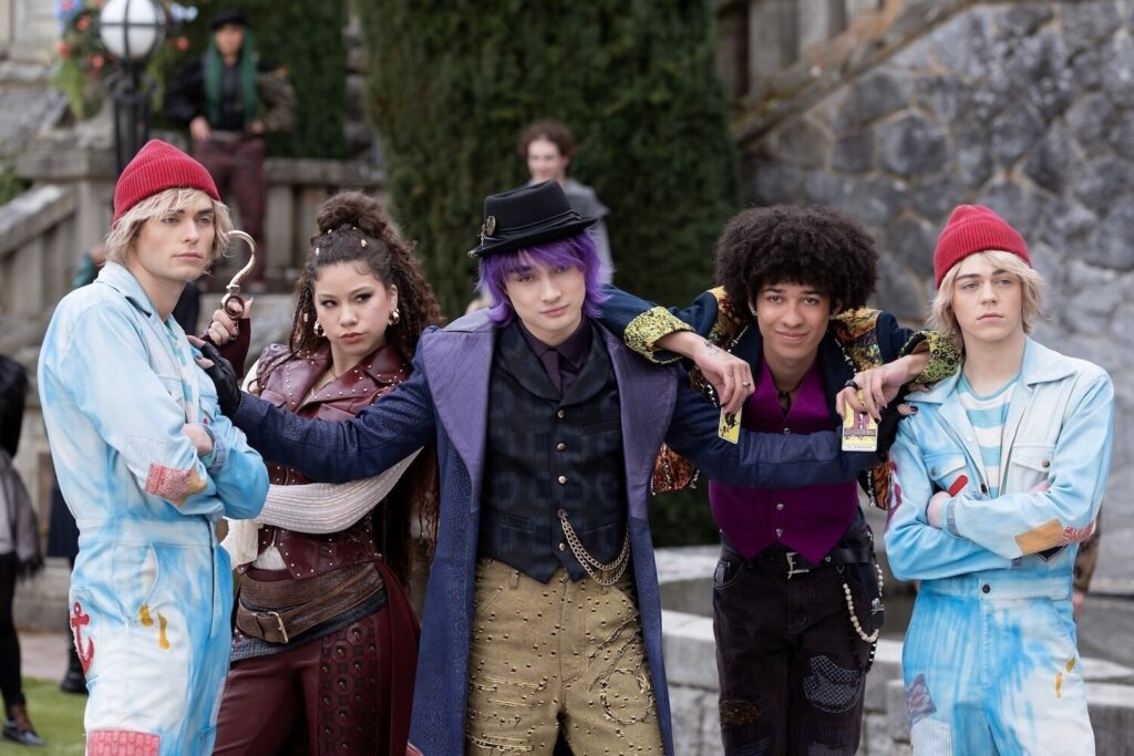 DESCENDIENTES: WICKED WONDERLAND - (Disney/David Astorga) RYAN MCEWEN, KIARA ROMERO, BRENDON TREMBLAY, ZAVIEN GARRETT, DAYTON PARADIS
